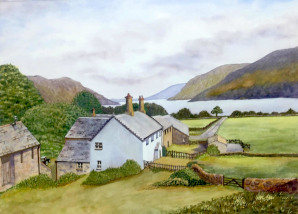 Glencoyne Farm overlooking Lake Ullswater